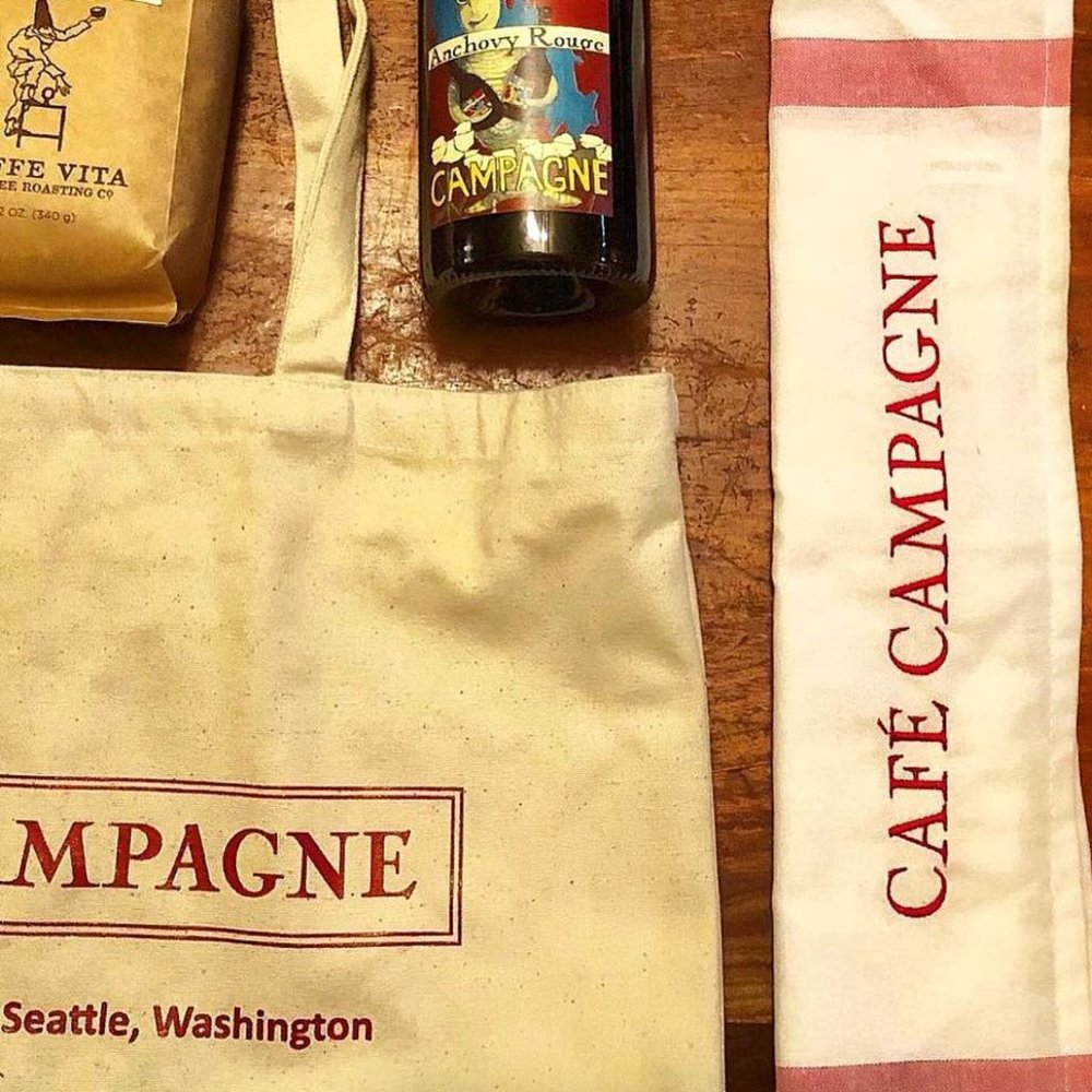 Cafe Campagne SEATTLE Canvas Tote